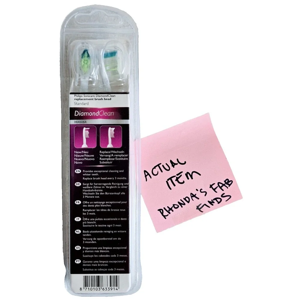 Philips Sonicare Replacement Toothbrush Heads HX6064/95 DiamondClean 4 Pack